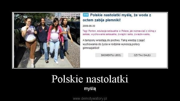 Polskie nastolatki – myślą 