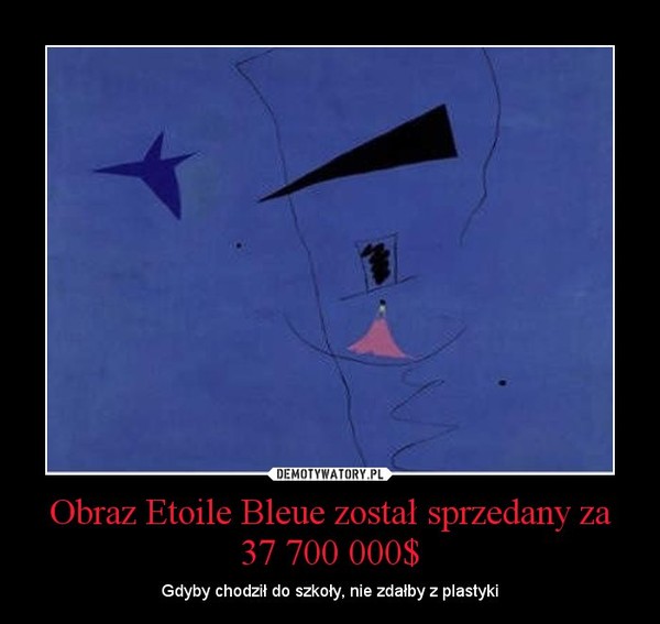 Obraz Etoile Bleue został sprzedany za 37 700 000$