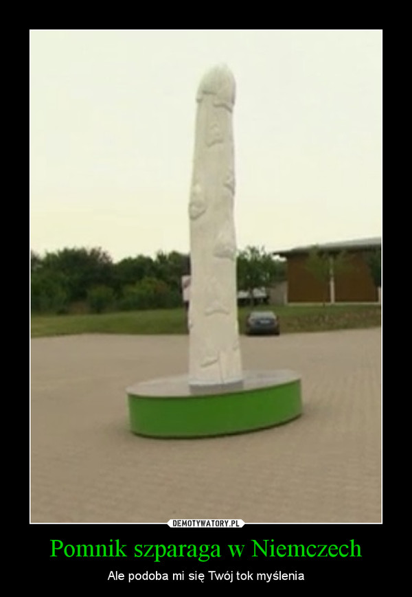 Pomnik szparaga w Niemczech