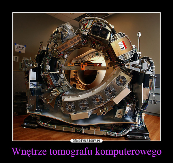 Wnętrze tomografu komputerowego