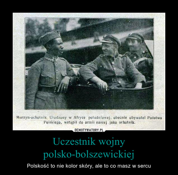 Uczestnik wojny polsko-bolszewickiej