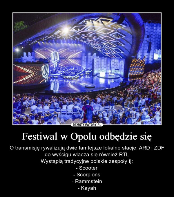 Festiwal w Opolu odbędzie się