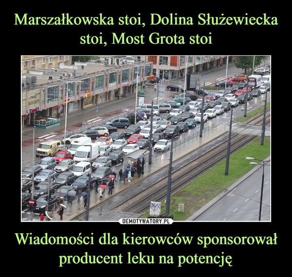 Wiadomości dla kierowców sponsorował producent leku na potencję –  