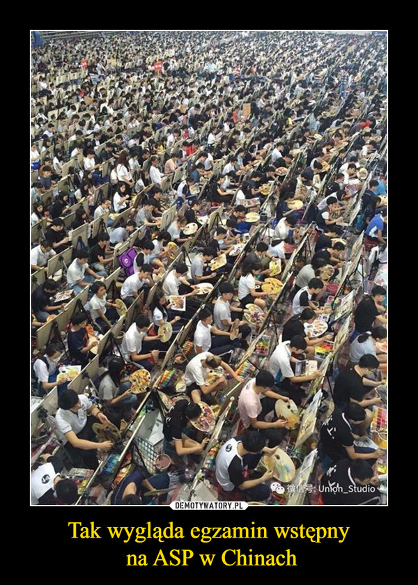 Tak wygląda egzamin wstępny na ASP w Chinach –  