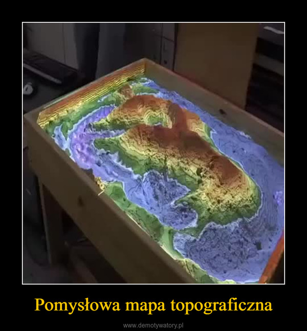 Pomysłowa mapa topograficzna –  