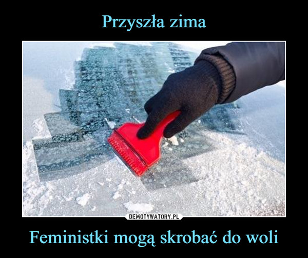 Feministki mogą skrobać do woli –  