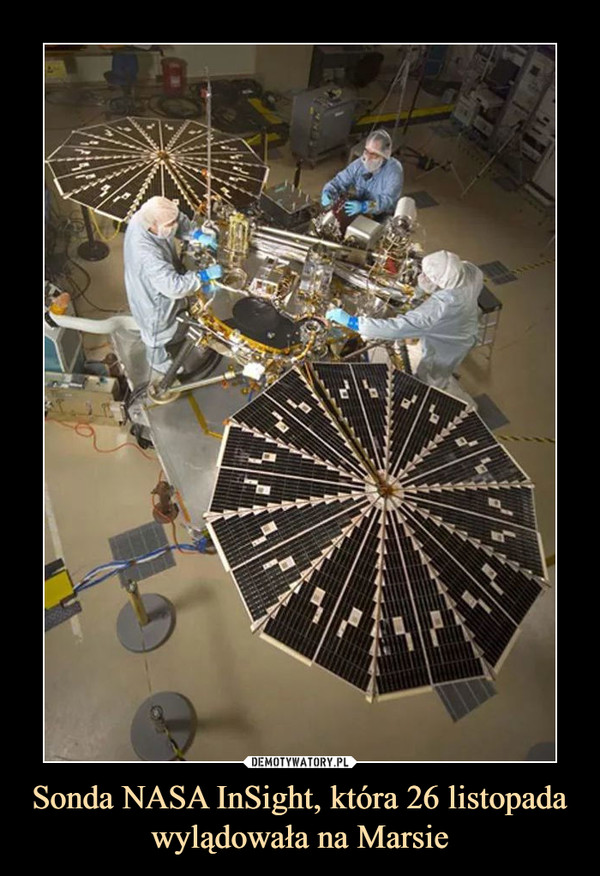 Sonda NASA InSight, która 26 listopada wylądowała na Marsie