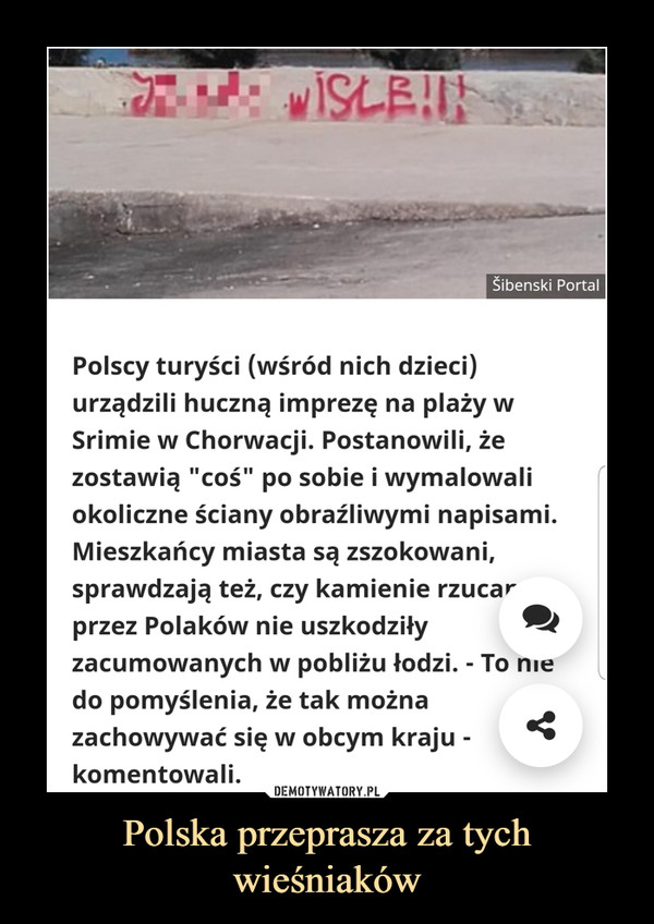 Polska przeprasza za tych wieśniaków