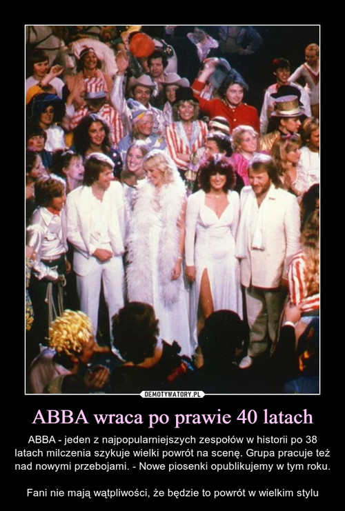ABBA wraca po prawie 40 latach