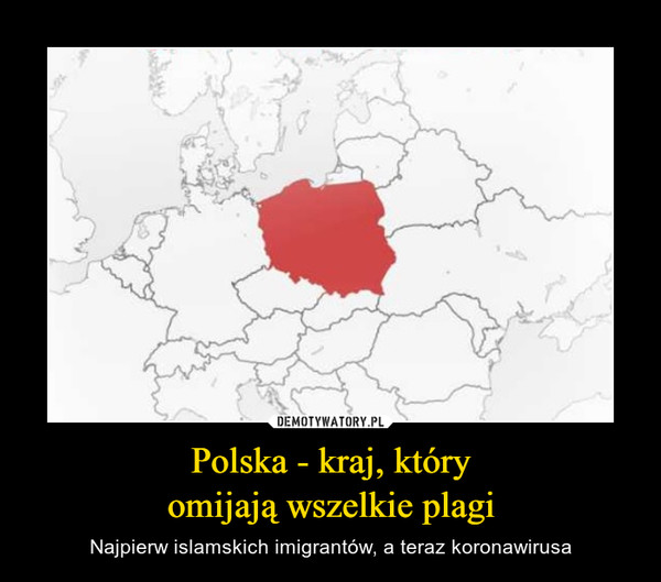 Polska - kraj, któryomijają wszelkie plagi – Najpierw islamskich imigrantów, a teraz koronawirusa 