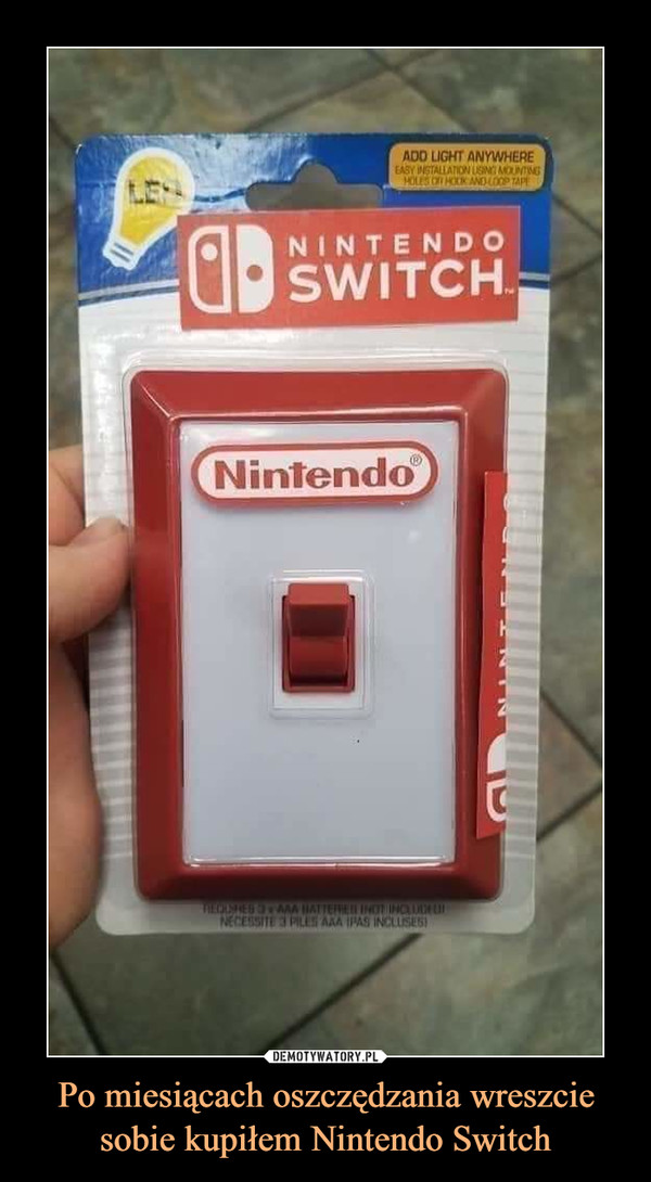 Po miesiącach oszczędzania wreszcie sobie kupiłem Nintendo Switch –  