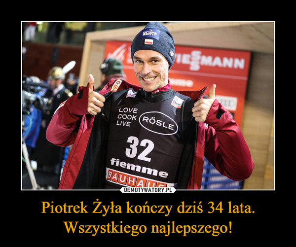 Piotrek Żyła kończy dziś 34 lata. Wszystkiego najlepszego! –  
