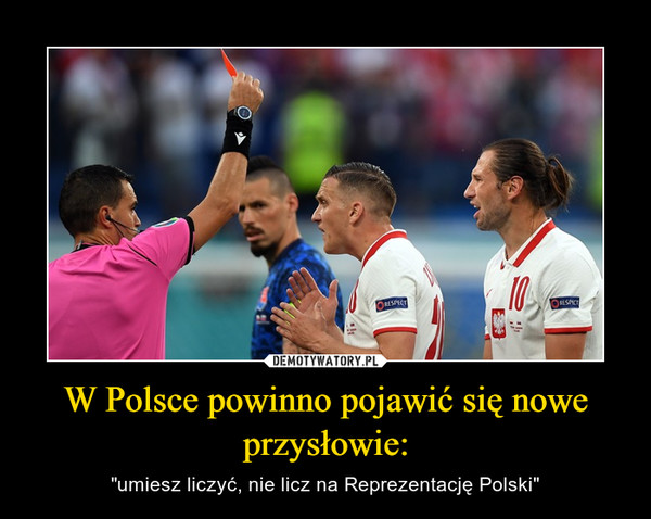 W Polsce powinno pojawić się nowe przysłowie: – "umiesz liczyć, nie licz na Reprezentację Polski" 