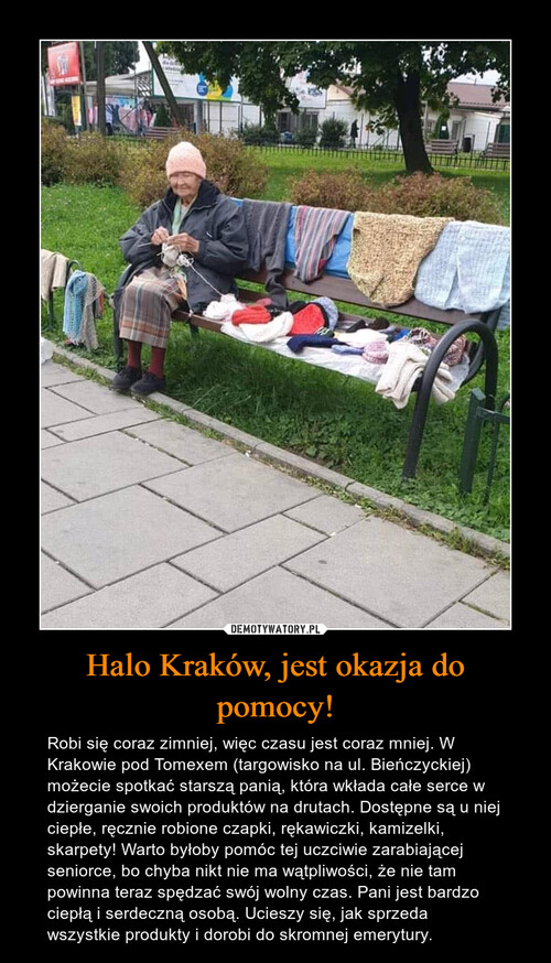Halo Kraków, jest okazja do pomocy!