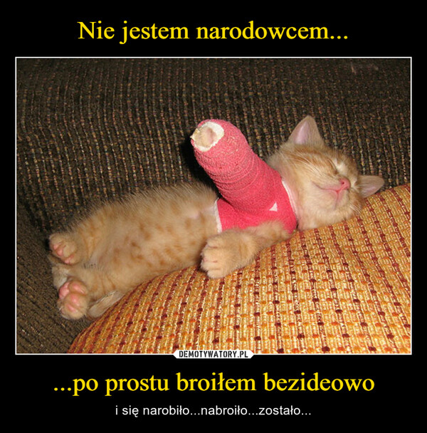 ...po prostu broiłem bezideowo – i się narobiło...nabroiło...zostało... 
