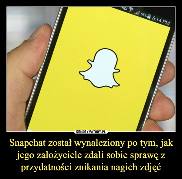Snapchat został wynaleziony po tym, jak jego założyciele zdali sobie sprawę z przydatności znikania nagich zdjęć –  