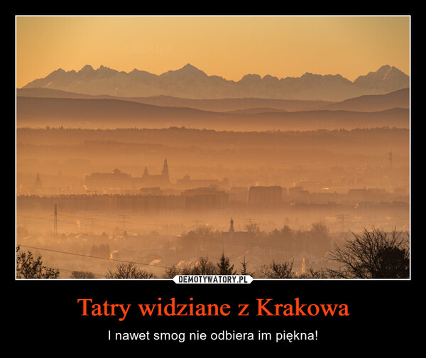 Tatry widziane z Krakowa