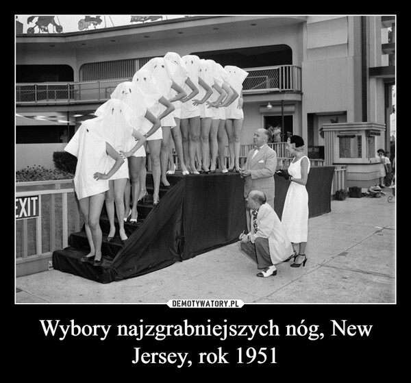 Wybory najzgrabniejszych nóg, New Jersey, rok 1951 –  