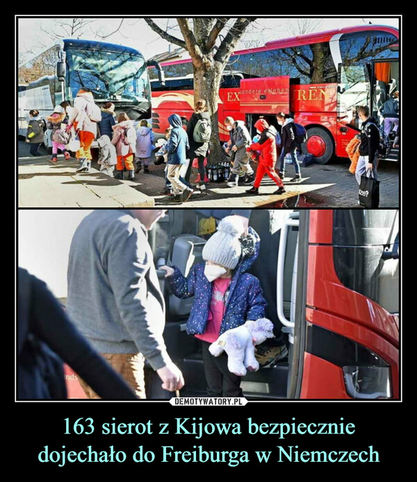 163 sierot z Kijowa bezpiecznie dojechało do Freiburga w Niemczech –  