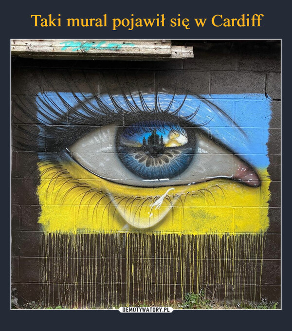 Taki mural pojawił się w Cardiff