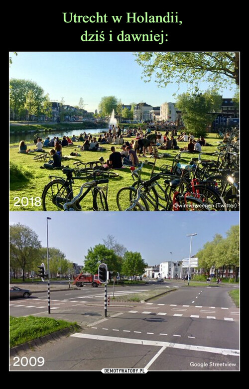 Utrecht w Holandii, 
dziś i dawniej: