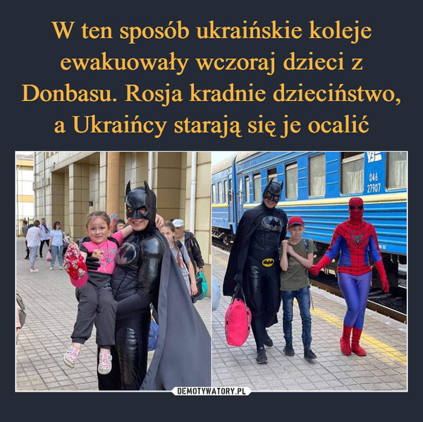 W ten sposób ukraińskie koleje ewakuowały wczoraj dzieci z Donbasu. Rosja kradnie dzieciństwo, a Ukraińcy starają się je ocalić