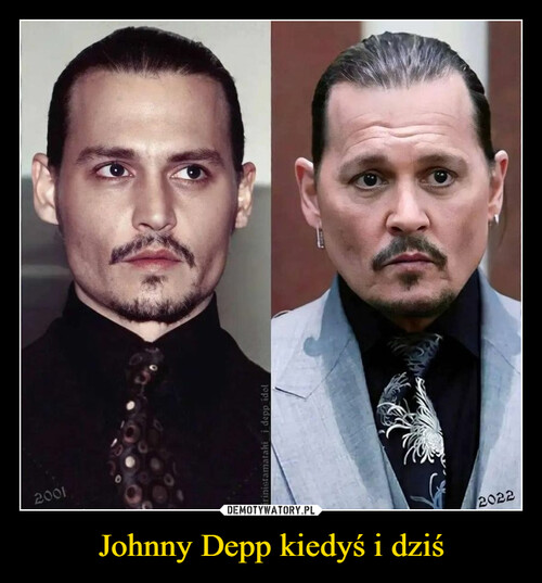 Johnny Depp kiedyś i dziś