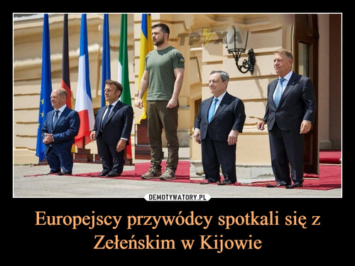 Europejscy przywódcy spotkali się z Zełeńskim w Kijowie
