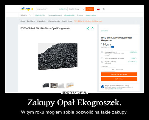 Zakupy Opał Ekogroszek.