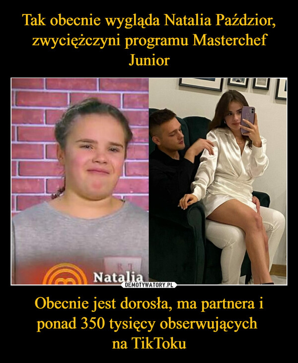 Tak obecnie wygląda Natalia Paździor, zwyciężczyni programu Masterchef Junior Obecnie jest dorosła, ma partnera i ponad 350 tysięcy obserwujących 
na TikToku