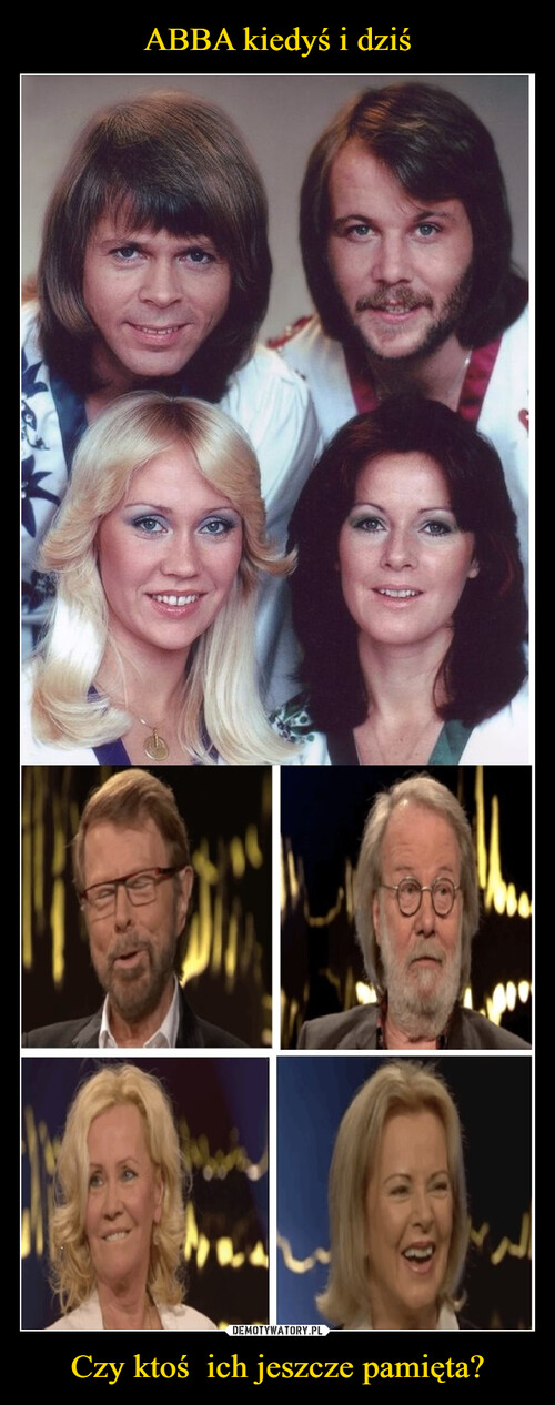 ABBA kiedyś i dziś Czy ktoś  ich jeszcze pamięta?