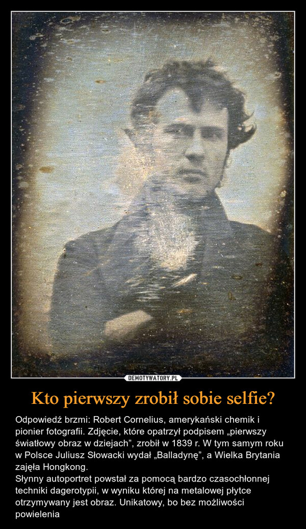 Kto pierwszy zrobił sobie selfie?