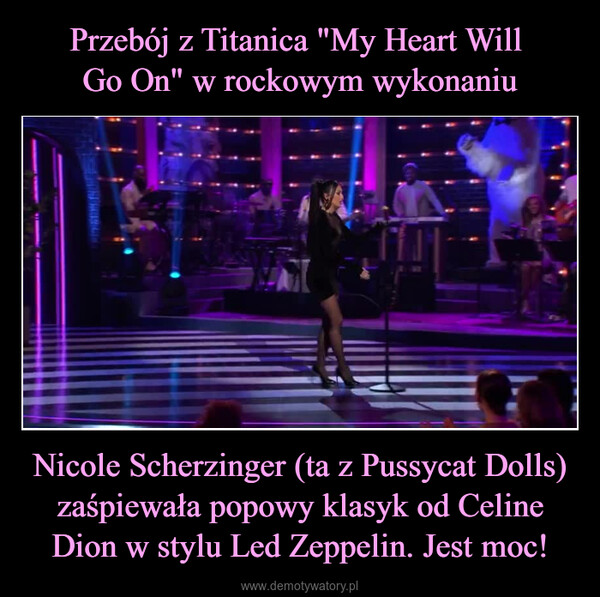 Nicole Scherzinger (ta z Pussycat Dolls) zaśpiewała popowy klasyk od Celine Dion w stylu Led Zeppelin. Jest moc! –  THAT'S ΤΩΝ✔THAT'S MYJAMNICOLE SCHERZINGERWHEEL OF MUSICAL IMPRESSIONS