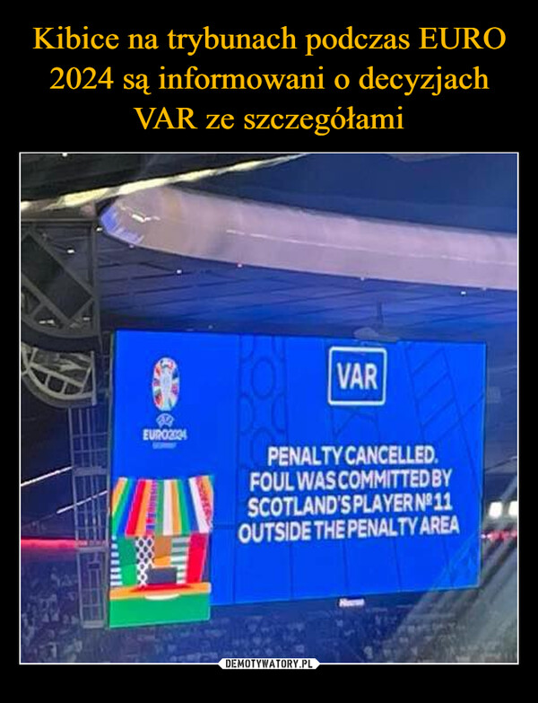  –  EURO234VARPENALTY CANCELLED.FOUL WAS COMMITTED BYSCOTLAND'S PLAYER Nº11OUTSIDE THE PENALTY AREA